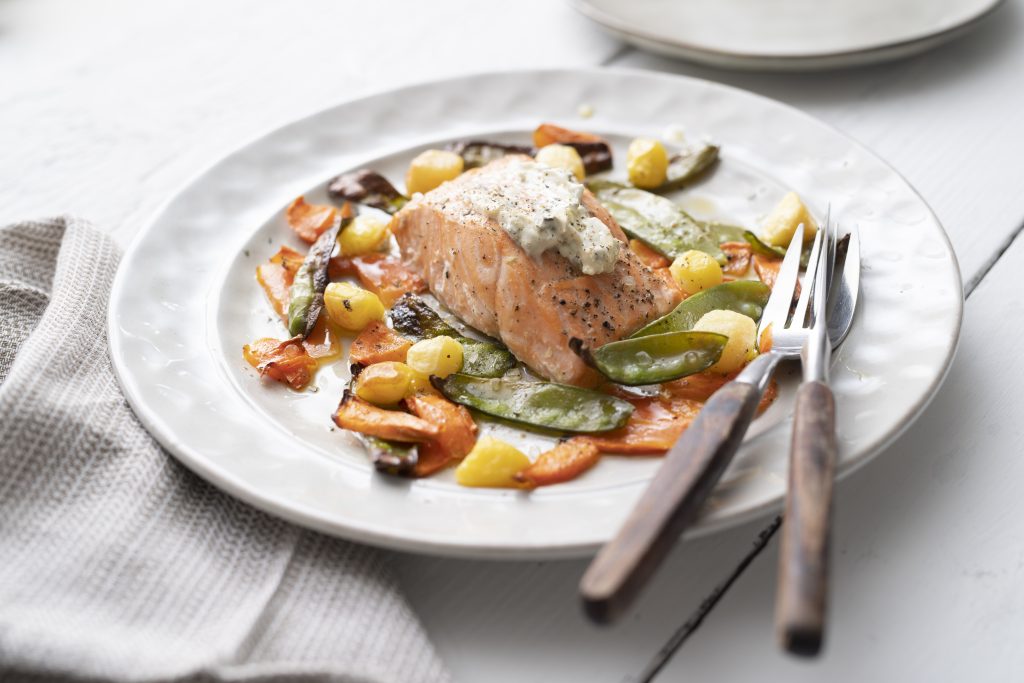 Zalmfilet, bereid
