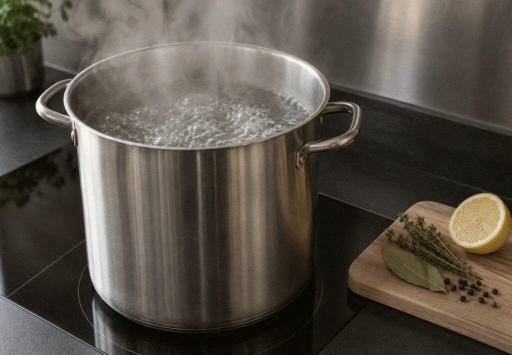 Hoe kook ik een kreeft, stap 1: Water koken